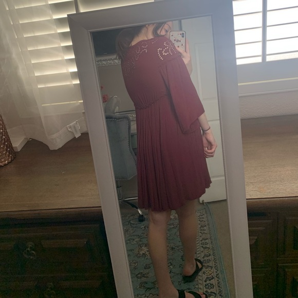 AEO LONG SLEEVE SHIFT DRESS - Picture 2 of 4